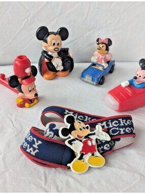 Vintage Mickey Mouse Lot Disney Minnie Mouse Disneyland Collectibles Toys